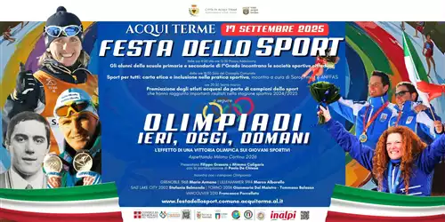 FESTA DELLO SPORT e "Olimpiadi: ieri, oggi, domani. L'effetto di una vittoria olimpica sui giovani sportivi. Aspettando Milano Cortina 2026" – Mercoledì 17 Settembre 2025