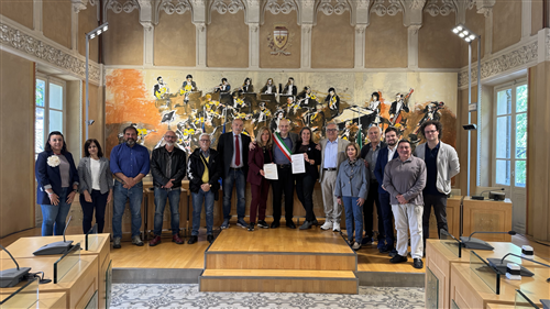 Acqui Terme - firmata la convenzione per il "Murales di Via De Gasperi"