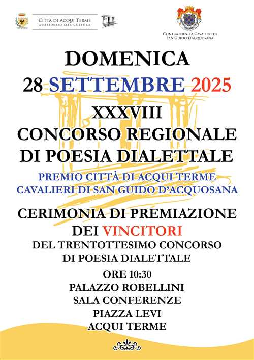 I vincitori del XXXVIII Concorso Regionale di Poesia Dialettale