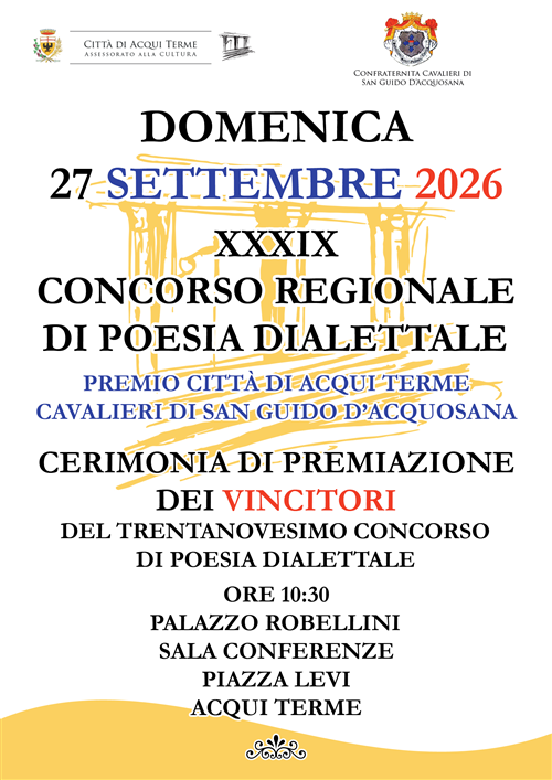 I vincitori del XXXIX Concorso Regionale di Poesia Dialettale